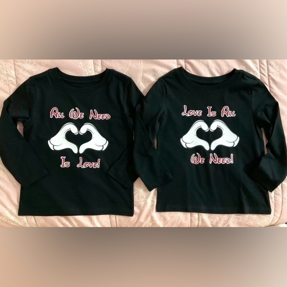 Twin or sibling matching Mickey hands shirts!